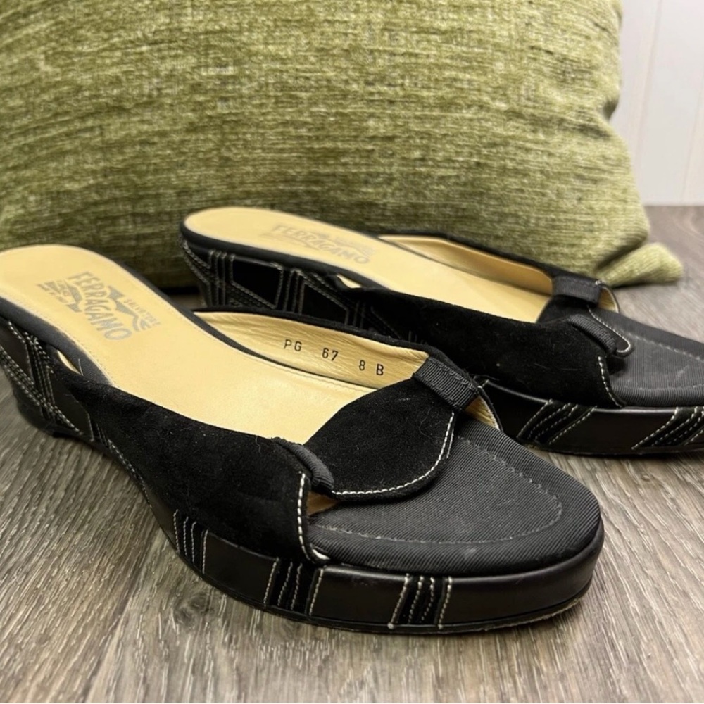 Salvatore Ferragamo Black suede Women's Sandals